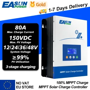 Regolatore di carica solare Mppt 80A 12V 24V 36V 48V regolatore caricabatteria automatico regolatore solare con supporto LCD RS485