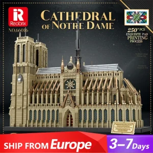 Architettura mondiale Notre Dame Cattedrale Gotica Casa Edifici Set Alta simulazione Città Blocchi modulari Regalo 8868PCS