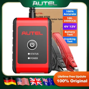 Tester batteria per auto Autel MaxiBAS BT506, analizzatore batteria per auto 6V 12V 100-2000 CCA, test del sistema di avviamento/carica automatico 12V 24V
