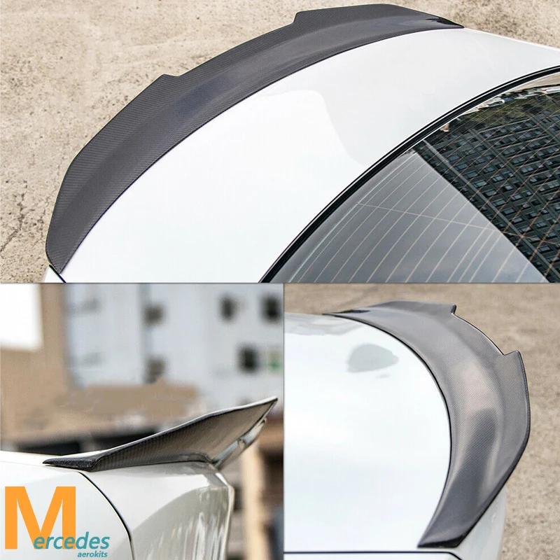 Spoiler per bagagliaio posteriore stile PSM per BMW E90 M3 Serie 3 2005-2011 316i 318i 320d 323i 325i Berlina Ala posteriore Look in fibra di carbonio