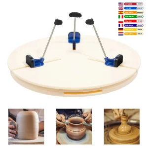 Morsetto per Tornio da Ceramica Portatile, Supporto per Ceramica in ABS, 5 Piedi di Supporto, Diametro 25-36cm per Scultura/Tornitura