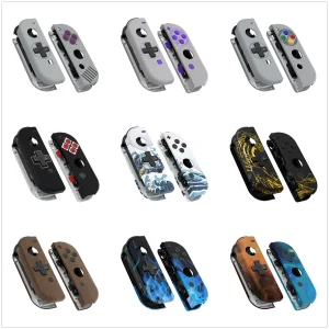 eXtremeRate Custodia sostitutiva per controller JoyCon Shell Case Set completo di pulsanti (versione D-Pad) per Nintendo Switch JoyCon e OLED