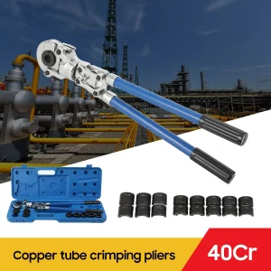 Pinza a crimpare con pressa manuale V12-28mm + pinza per crimpare tubi in rame per tubi compositi TH16-32mm