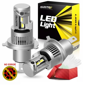 AUXITO 2PCS 20000LM H4 Lampadine per fari a LED per auto Canbus No Error 9003 HB2 H4 Hi/Lo Fascio Fari 6000K Bianco Auto Lampade 12V