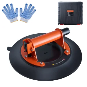 SucceBuy Ventosa sottovuoto in vetro da 8″/10″ con maniglia e scatola per il trasporto Strumento sollevatore industriale per il sollevamento di pannelli in legno di piastrelle di granito