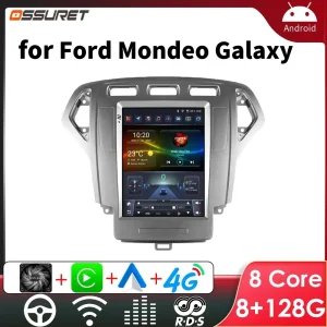 Autoradio Android per Ford Mondeo 4 Galaxy 2006 – 2010 Multimedia Stereo schermo verticale da 9.7 pollici Carplay Auto unità principale Android