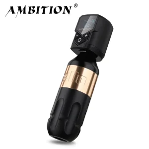 Ambition Tattoo Machine Kit penna rotativa 2400mAh Wireless Kuark Alimentatore Trucco permanente Sopracciglio Labbro Tattoo Principiante Artister