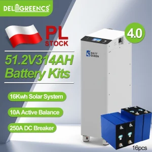 Seplos V4 Kit batterie fai da te 48V 280A 320AH LifePO4 Batteria Smart BMS Equilibrio attivo CAN Rs485 15Kwh Sistema di accumulo solare