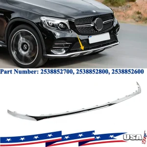 Per Mercedes Benz Classe GLC W253 GLC250 GLC300 2016-2019 Paraurti Anteriore Labbro Stampaggio Trim Copertura anteriore splitter spoiler diffusore labbro