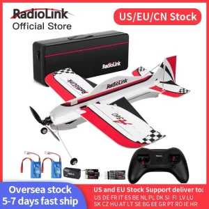 Radiolink A560 RTF Aeroplano RC 4CH 3D Pronto al Volo, Controllo a Lungo Raggio 4 km, 6 Modalità di Volo, Giroscopio Byme-A FC per Principianti