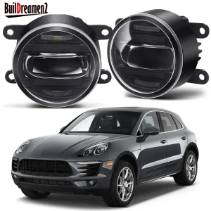 Gruppo fendinebbia con funzione 2 in1 con DRL 60W fendinebbia a LED per auto per Porsche Macan (95B) 2014 2015 2016 2017 2018