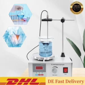 Agitatore magnetico miscelatore per piastre riscaldanti da 2000ML agitatori per piastre riscaldanti da laboratorio da 2000 giri/min con Display digitale della temperatura inclusa la barra di