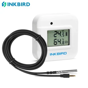 INKBIRD IBS-TH2 Plus Monitor wireless di temperatura e umidità Bluetooth Magnete con sonda esterna impermeabile per la produzione di carne domestica