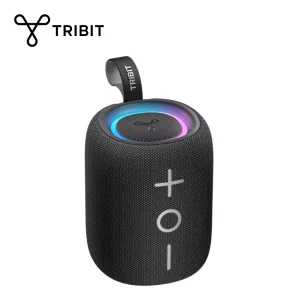 TRIBIT Nuovo altoparlante Bluetooth portatile StormBox Mini+, potenza 12 W 360 °   Suono con XBass, LED, controllo APP, esterno impermeabile IPX7