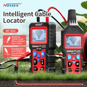 NOYAFA Localizzatore di cavi sotterranei NF-826 Tester per cavi anti-interferenza Localizzatore di cavi ad alta e bassa tensione Rilevatore di tubi sotterranei