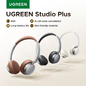 UGREEN ANC Cuffie con cancellazione attiva del rumore Auricolari Bluetooth wireless sopra l’orecchio
