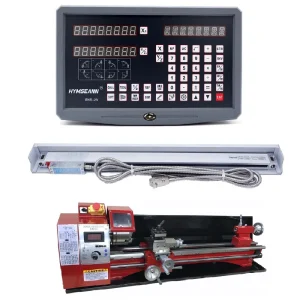 WM210V Tornio Strumento di precisione completo Kit DRO Lettura digitale a 2 assi con asse X Asse Y 2 pezzi Encoder bilance lineari