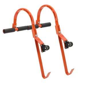 Gancio per scala da tetto da 2 pezzi, pezzi di ricambio per scala antiscivolo, estensione leggera della cresta del tetto per progetti all’aperto, riparazione del lavoro della grondaia