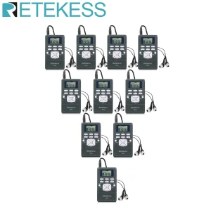 RRETEKESS PR13 Ricevitore radio FM Stereo Radio portatile DSP Mini ricevitore orologio digitale per guida turistica Formazione riunioni in chiesa