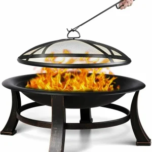 Fire Bowl con Spark Guard camino Garden Fire Pits BBQ Grill Fire Basket Grill