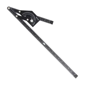 Strumento di misurazione dell’angolo goniometro ad angolo antiruggine in lega di alluminio con lavorazione del legno multiuso ad alta precisione 0-180 gradi