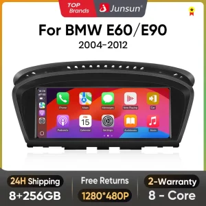 Junsun CarPlay per Apple Car Radio Multimedia per BMW serie 5 E60 E61 E63 E64 per BMW serie 3 E90 E91 E92 E93 Android Auto
