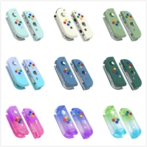 EXtremeRate custodia di ricambio fai da te per NS Switch JoyCon e OLED JoyCon, custodia per Controller portatile con pulsanti Set completo