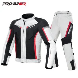 Giacca da moto impermeabile HEROBIKER Giacca da corsa da uomo Pantaloni da moto indossabili Giacca da moto con protezione EVA