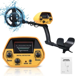 Metal Detector ad Alta Precisione Impermeabili con Grande Display LCD, Modalità Pinpoint/DISC/Memory per Rilevare Oro, Monete, Caccia al Tesoro