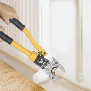 Strumento di crimpatura con matrice di crimpatura 16, 20, 25, 32 mm per crimpare tubi in alluminio-plastica, tubi PEX, tubi in acciaio, ecc.