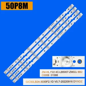 Striscia di Retroilluminazione A LED Per Thomson 50UD6406 50P65US 50S421 50S423 TCL-GIC-50D6-3030-4X7-LX20180417 4C-LB5007-YH02J 4C-LB5007-ZM03J