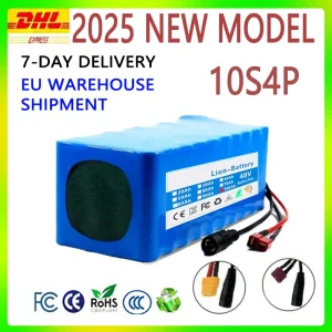 2025 nuova spedizione UE Batterie au litio pour scooter elettrico, 10S4P, 36V, 100000 mAh, 36 V, 100 Ah, 18650