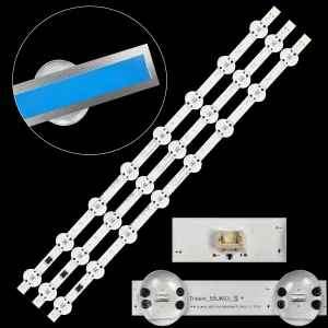 3 Pz/lotto Striscia di Retroilluminazione A LED per 55UK6300YVB 55UK6200PLA 55UK6200 55UK6350 55UK6350PUC 55UK6550 55UK6550PUB 55UK63