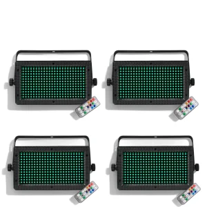 Controllo wireless 60W Mni Luci LED Stroboscopiche RGB 3in1 Luci a LED dj48 Zona DMX Super Bright Dj Wash Strobe Effetti di illuminazione scenica