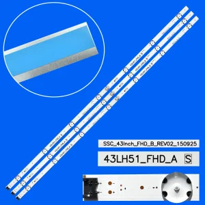 Striscia di retroilluminazione a LED per 43LF510V 43LF5100 43LH5100 43LH590 43LJ515V 43LH520V 43LH511T 43LH570V 43U522T LF51_FHD_A B 43LH51_FHD_A