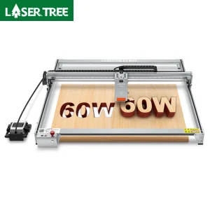 LASER TREE K1MAX Incisore laser con modulo laser da 60 W e pompa ad aria Pannello a nido d’ape Macchina da taglio per incisione Area di lavoro 80×60