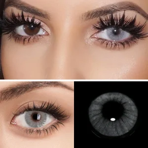 Lenti a contatto annuali da 2 pezzi Contatti colorati Lenti a contatto naturali per bella pupilla per occhi Lenti a contatto cosmetiche annuali di colore