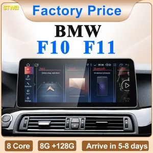 STWEI 2024 Nuovo ID6 ID7 ID8 UI 12.3inc Sistema Android Wireless Carplay AUTO Per BMW Serie 5 F10 F11 CIC NBT Lettori Video per auto GPS