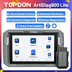 TOPDON ArtiDiag900 Lite Scanner wireless OBD2 Tutti i sistemi Strumento di scansione diagnostica bidirezionale Aggiornamento gratuito Controllo bidirezionale