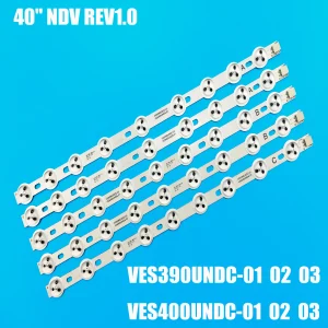 Striscia di retroilluminazione a LED per 40 “NDV REV1.0 40L3433DG VESTEL VES390UNDC-01 39FLHY168D 39PF3025D 39FHD-CNOV VES400UNDS-02 LC-39LD145K