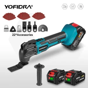 Multiutensile oscillante 20000PM Cordless Livello 6 Vibrazione Strumento per la lavorazione del legno Decorazione elettrica Trimmer per Makita Batteria Pin