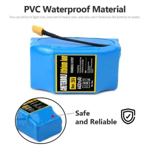 Batteria ricaricabile al litio 36V 12Ah 10s2p, vera per monociclo elettrico HoverBoard autobilanciante, batteria eccezionale