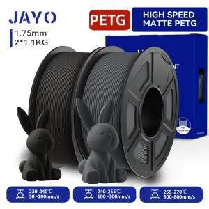 Filamento 3D JAYO PETG e PETG Opaco ad Alta Velocità 1.75mm 30mm/s – 600mm/s, Filamento PETG ad Alta Fluidità e Velocità per Stampanti 3D