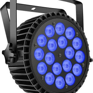 Lega di alluminio LED Par 18x18W RGBWA + Luci UV 6in1 Illuminazione a LED DMX512 Luce da discoteca Professionale Stage Dj Attrezzature Spedizione veloce