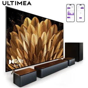 ULTIMEA Soundbar 410W 5.1 con Dolby Atmos, Subwoofer Wireless, Sistema Audio Surround per TV, Bass Boost, Soundbar per Smart TV