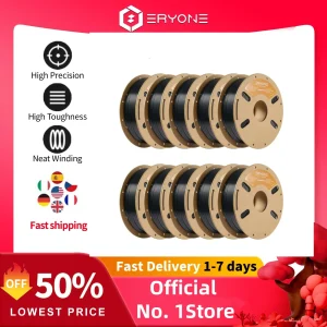 ERYONE 1/5/10KG Filamento PETG Stampa 3D 1,75mm, multicolore disponibile, 1kg filamento petg, filamento di stampa 3D all’ingrosso, 1KG/bobina