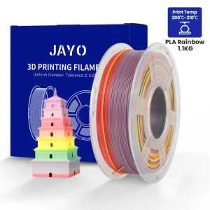 Filamento 3D JAYO PLA/PETG 1,1 kg Tolleranza 1,75 mm di diametro +/- 0,02 mm Muti-colore 100% senza bolle Materiale di stampa 3D ecologico