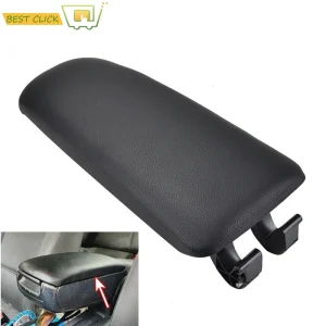 Auto Bracciolo Chiusura Coperchio Console Centrale Copertura Centro Clip di Chiusura In Pelle PU Bracciolo Cap Per Audi A4 B6 B7 2002-2008 Accessori