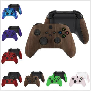 eXtremeRate Guscio sostitutivo personalizzato per controller wireless Xbox Core (Xbox Series X&S) – venature del legno