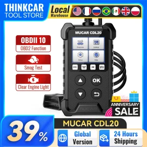 Lettore di codice di ricerca DTC automobilistico gratuito a vita dello strumento diagnostico del sistema di motore automatico dell’analizzatore di MUCAR CDL20 OBD2